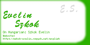 evelin szkok business card